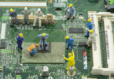 网络工程中的组分电子产品 从图片素材到实际应用